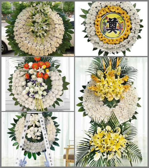 广东汕尾市海丰县平东镇茅陂村花圈速递